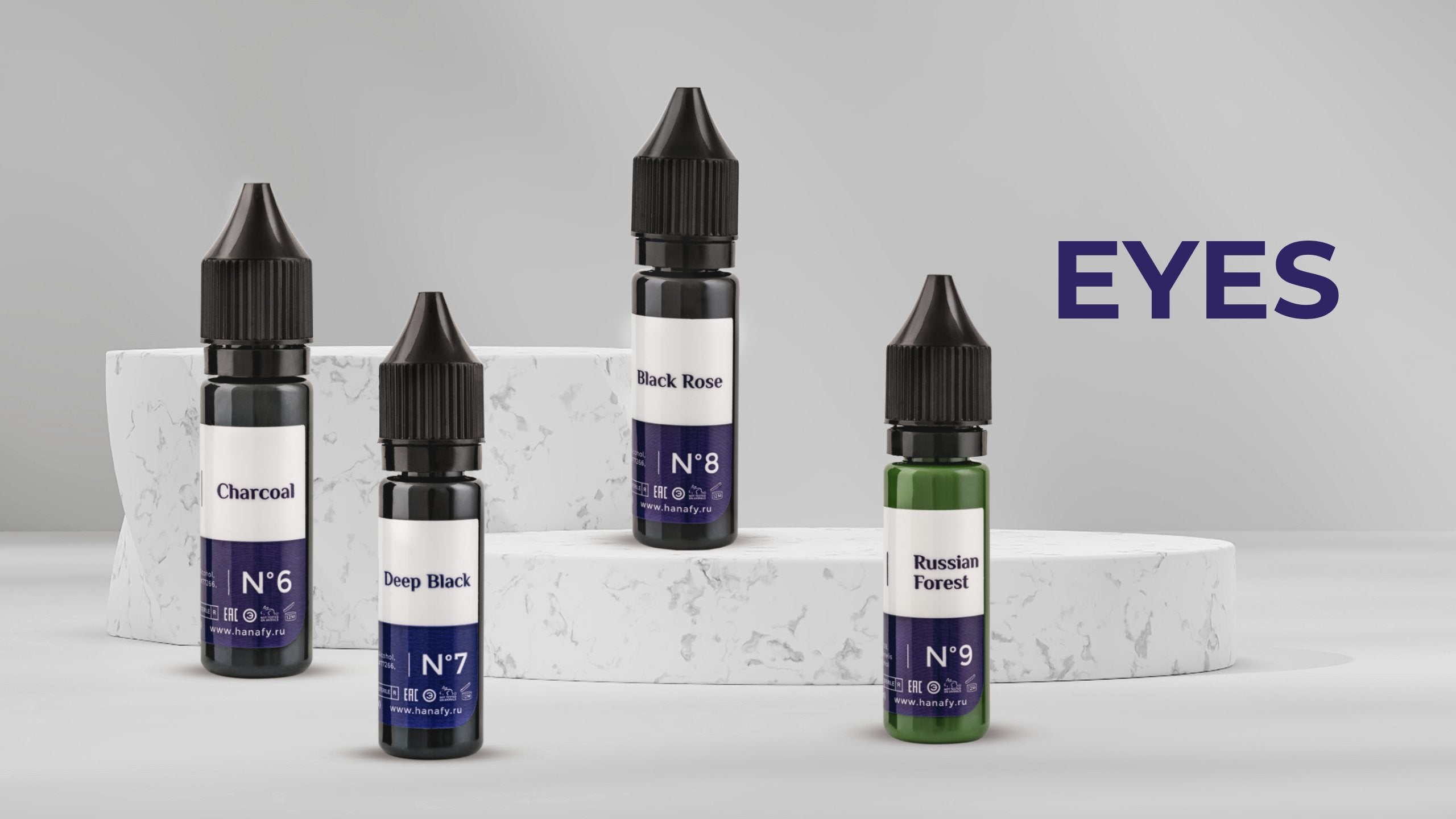 Eyeliner Pigments – Hanafy Pigments USA