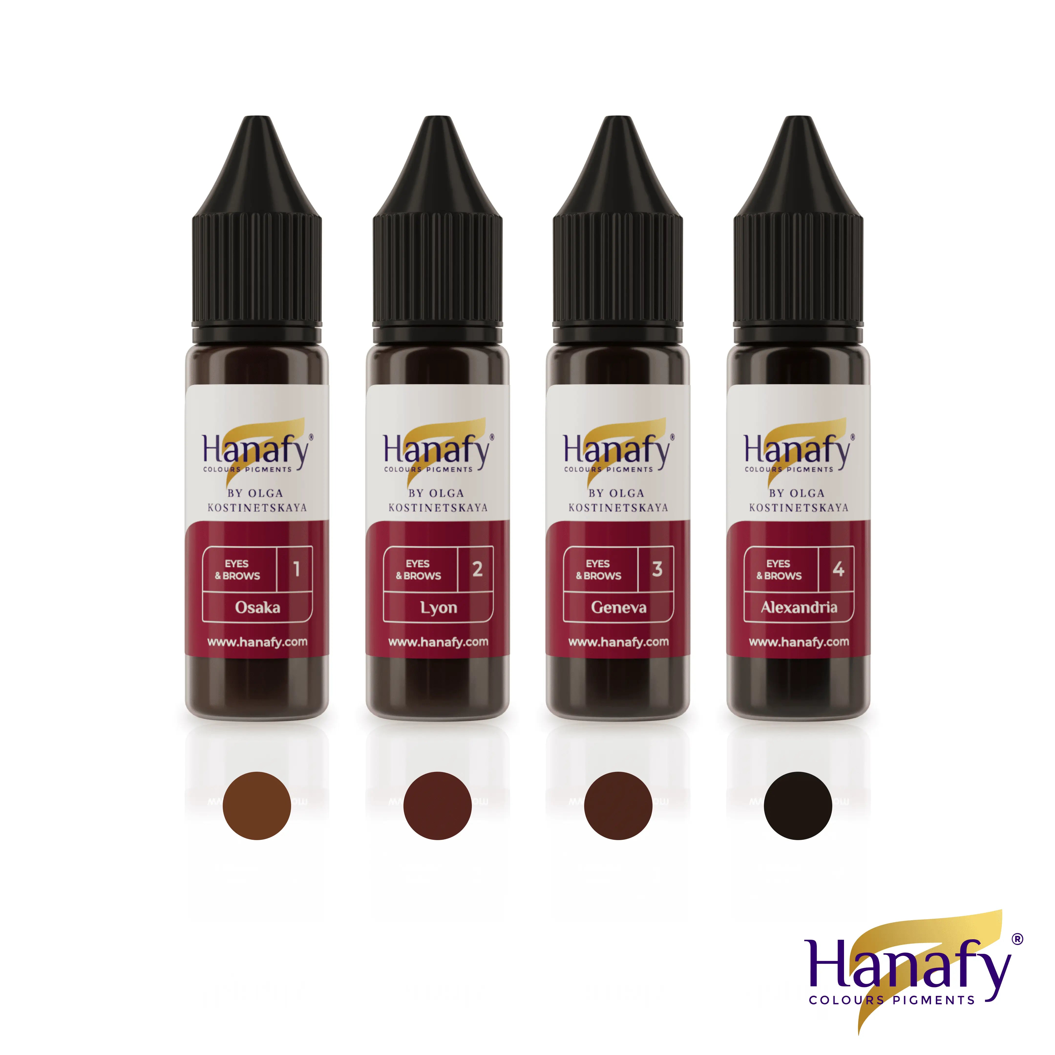 Full Eyes & Brows Set by Olga Kostinetskaya 15ml – Hanafy Pigments USA