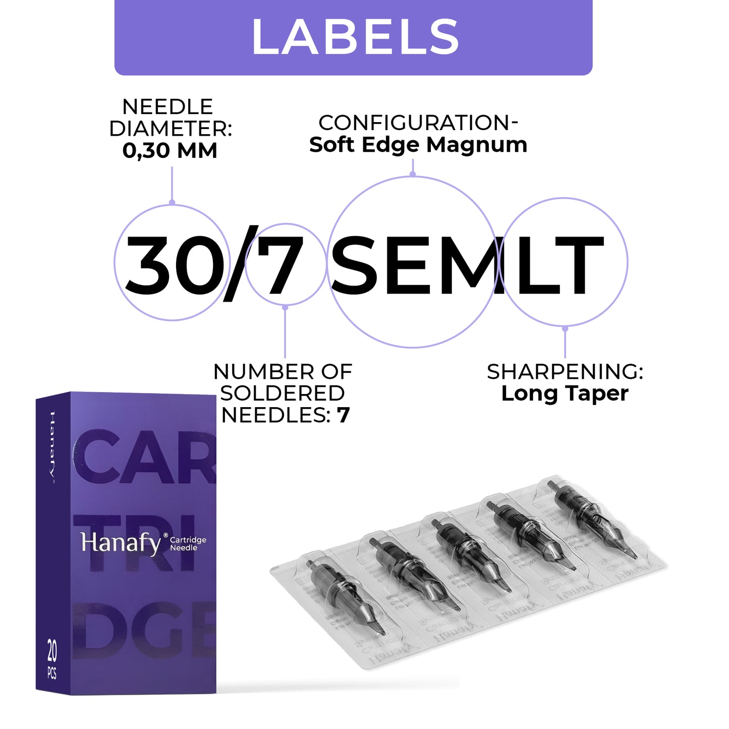 Hanafy Needle Cartridge 30/7 SEMLT