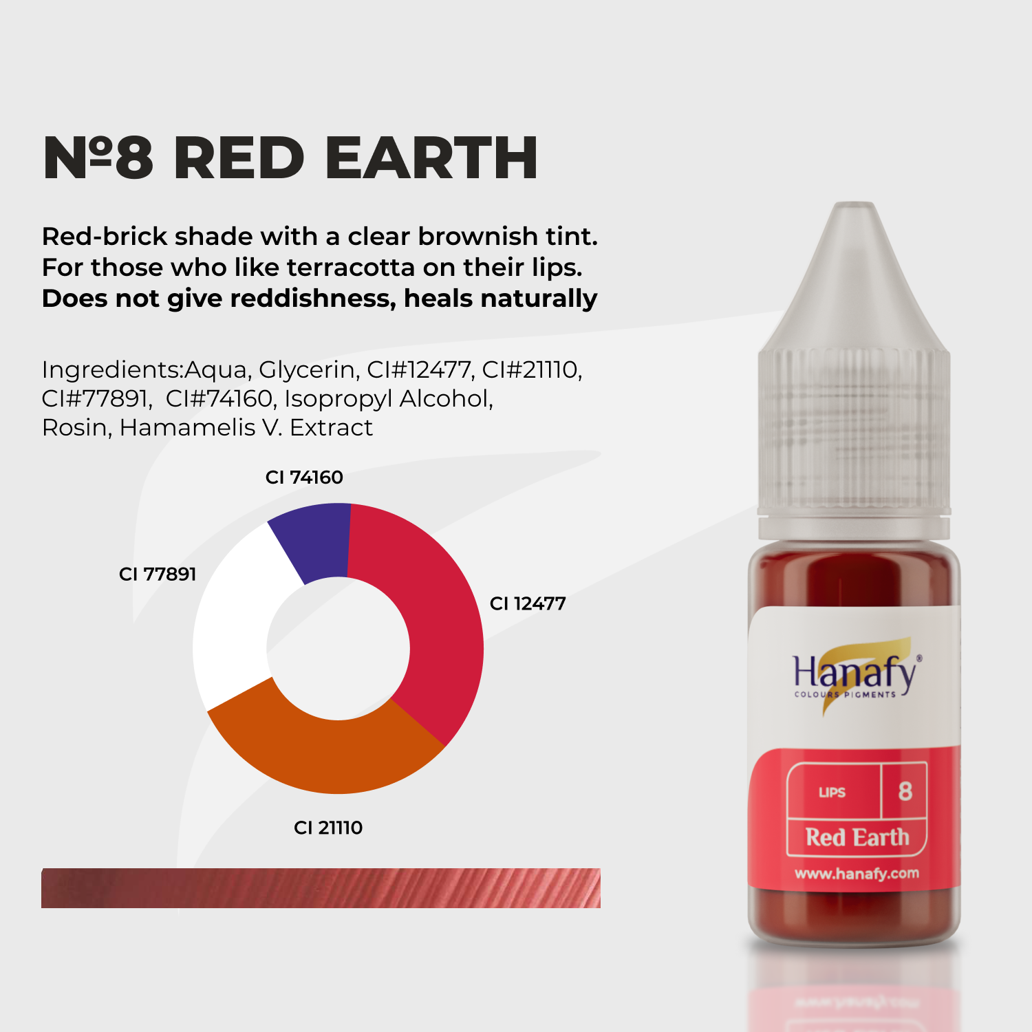 N8 Red Earth 5ml Hanafy Pigments USA N8 Red Earth 5ml Hanafy Pigments USA