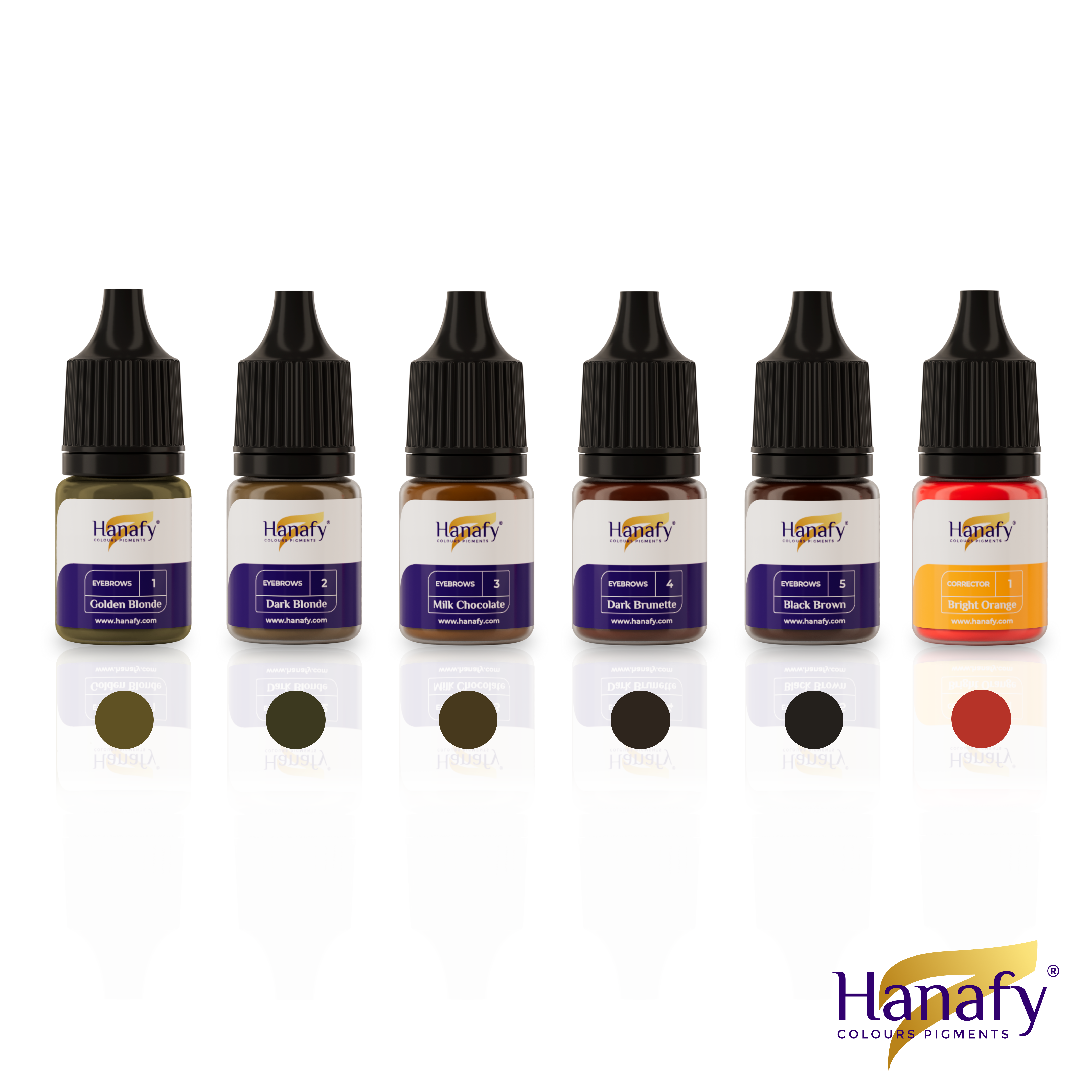 Discovery Eyebrows Mini Set - 5ml – Hanafy Pigments USA