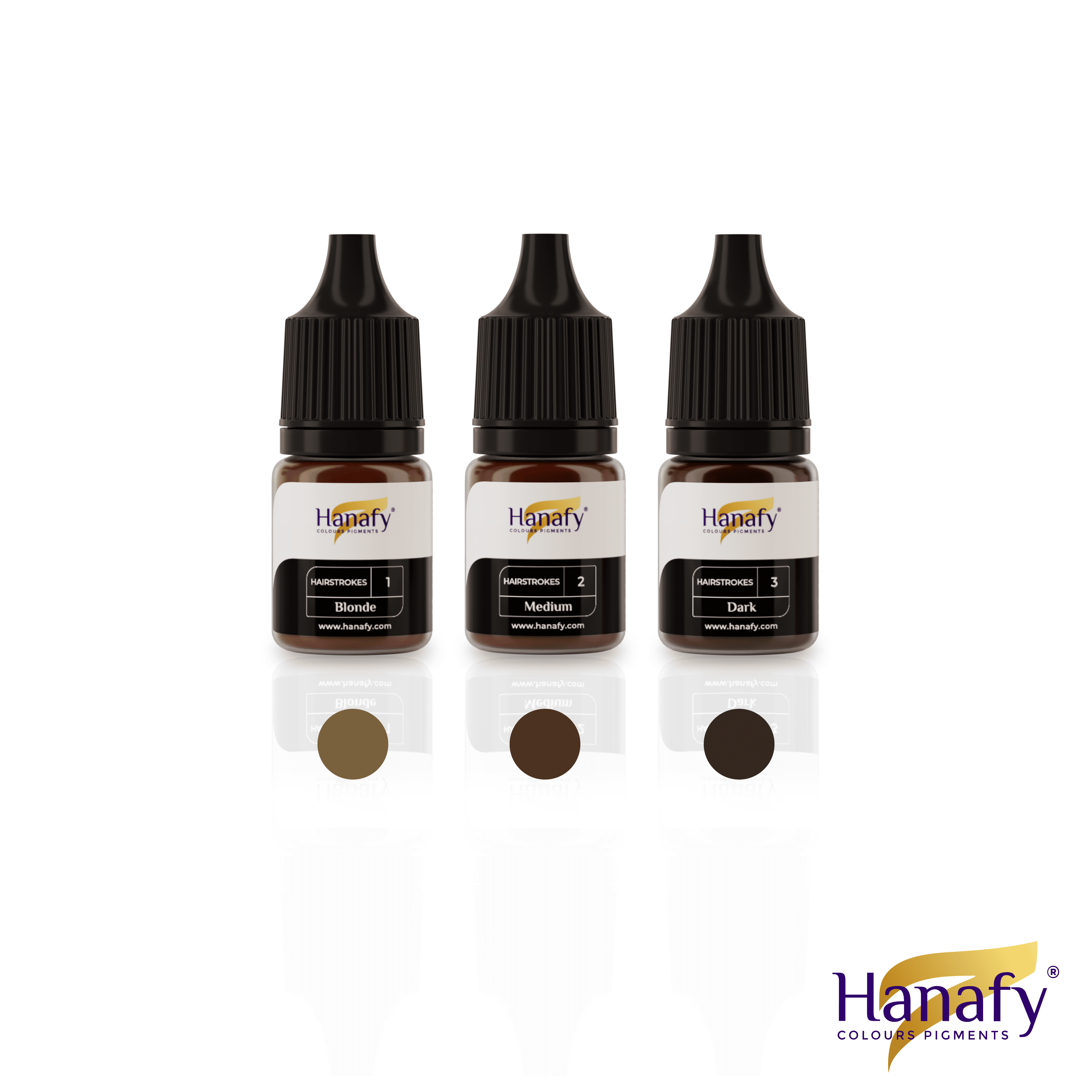 Hairstrokes Mini Set - 5ml – Hanafy Pigments USA