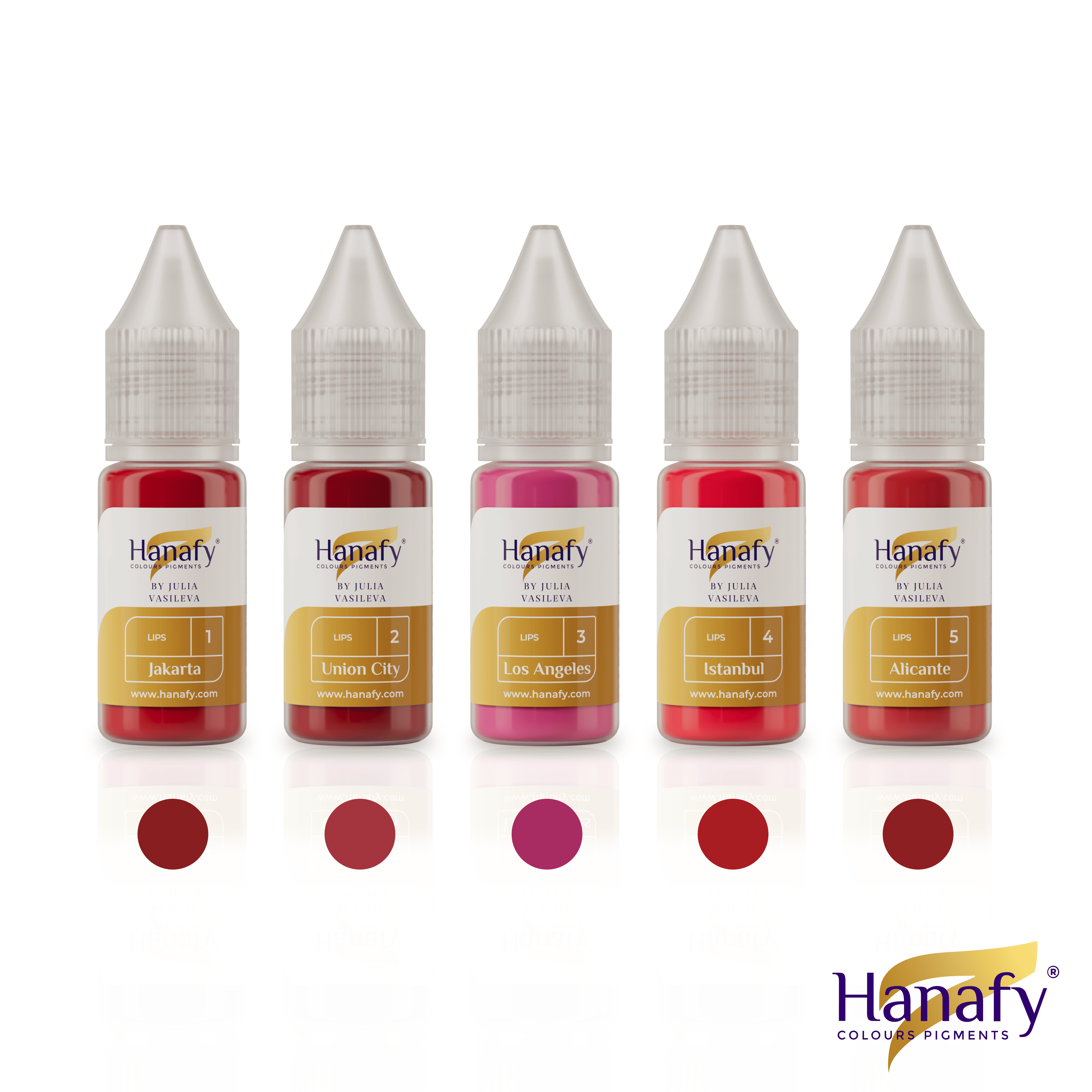 Passion Palette Lips Full Set - 10ml – Hanafy Pigments USA