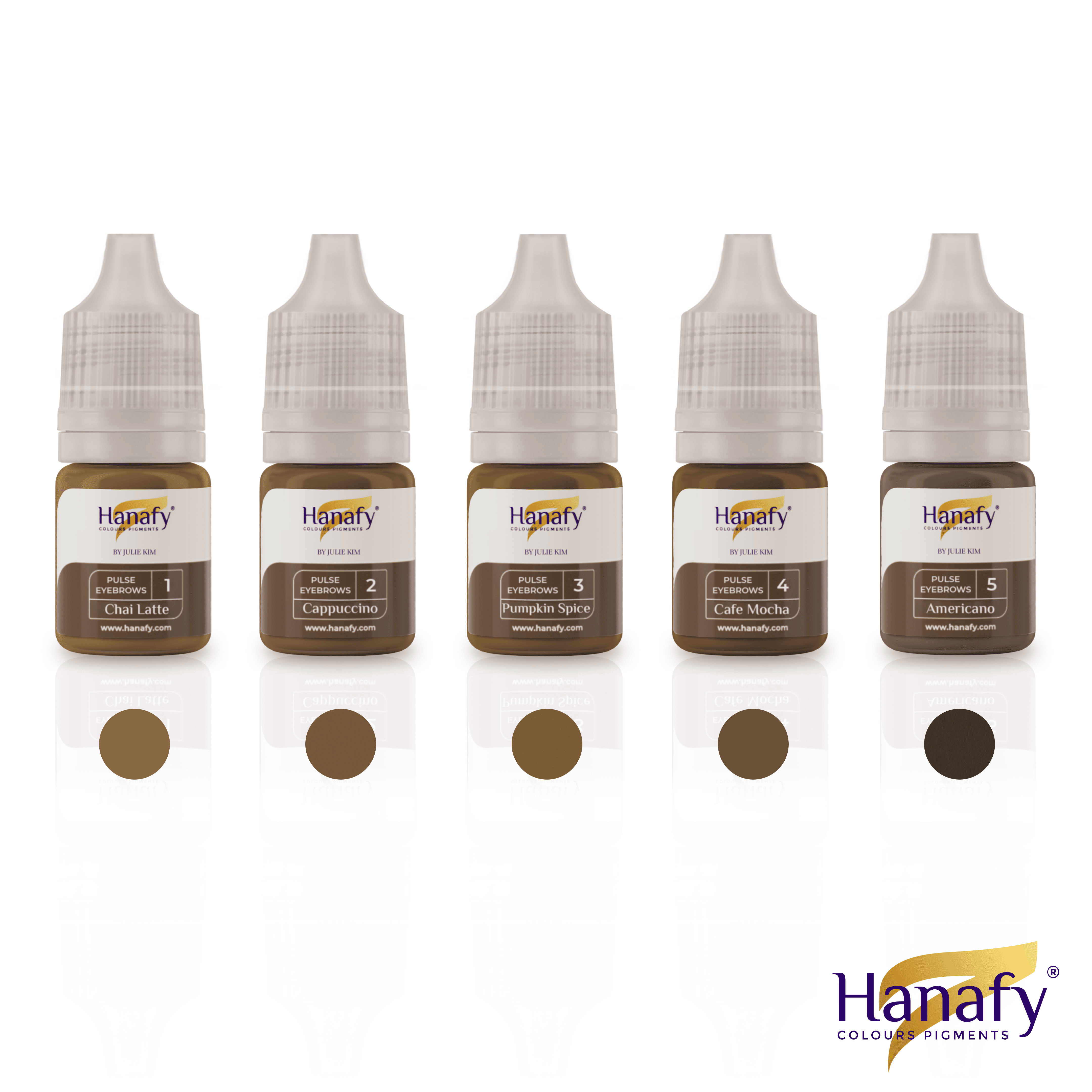 Pulse Eyebrows Mini Set - 5ml – Hanafy Pigments USA