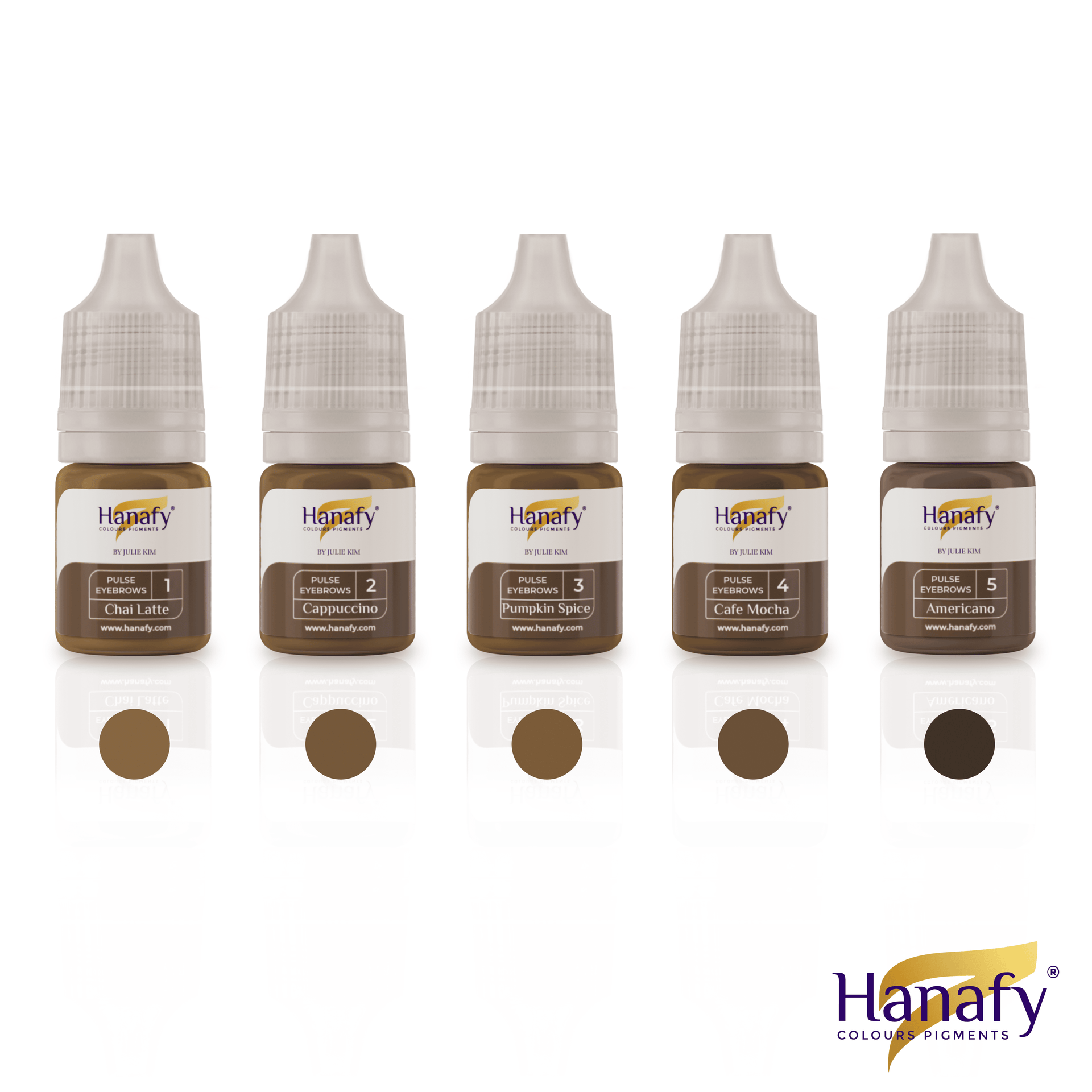 5ml Pulse Eyebrow Mini Set by Julie Kim – Hanafy Pigments USA