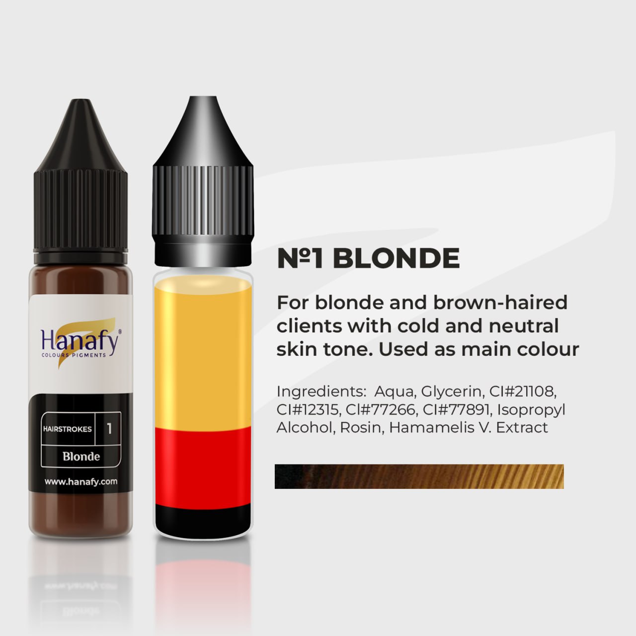 Hairstrokes N1 Blonde – Hanafy Pigments USA
